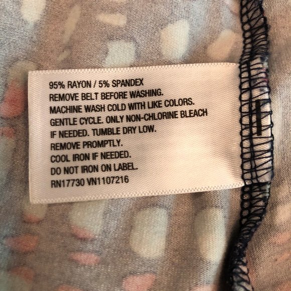 Navy, Red, White Belted Maxi Dress - Picture 11 of 12